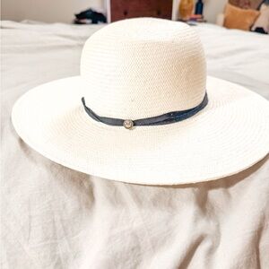 Goorin Bros Cream Hat with Black Band